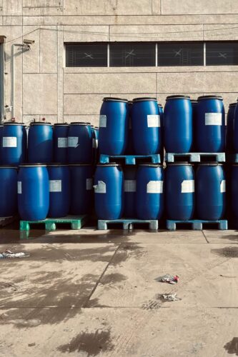 palletized oil drums (1)